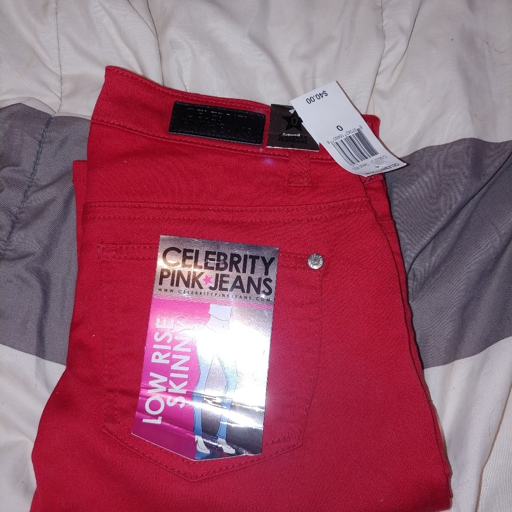 Red jeans